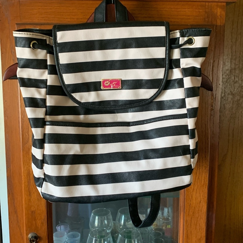 New Betsey Johnson Striped Bag